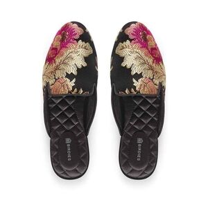 NEW Birdies Womens Comfort The Phoebe floral jacquard Mules Shoes Flats sz 5.5